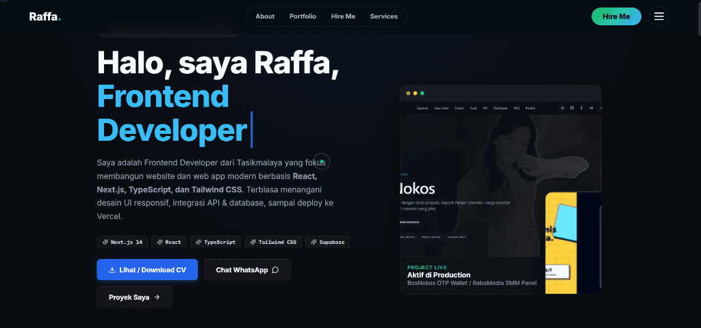 Website Portofolio Interaktif